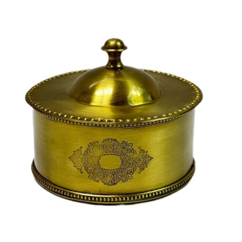 شکلات خوری برنجی ریور مدل گرد 22618