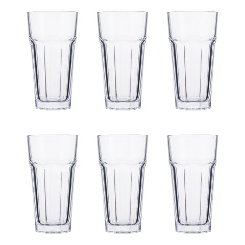 لیوان پاشاباغچه مدل Long Drink کد 52706 بسته 6 عددی