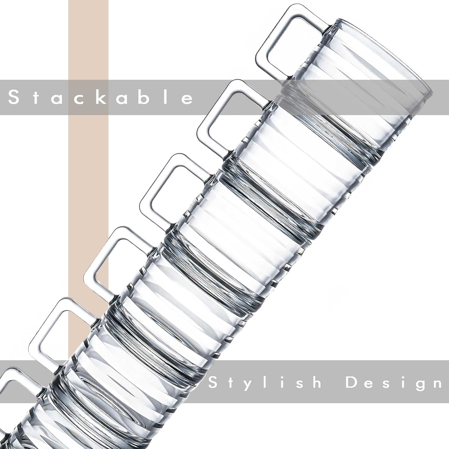 لیوان پاشاباغچه مدل Bricks کد 55833 بسته شش عددی - تصویر 7