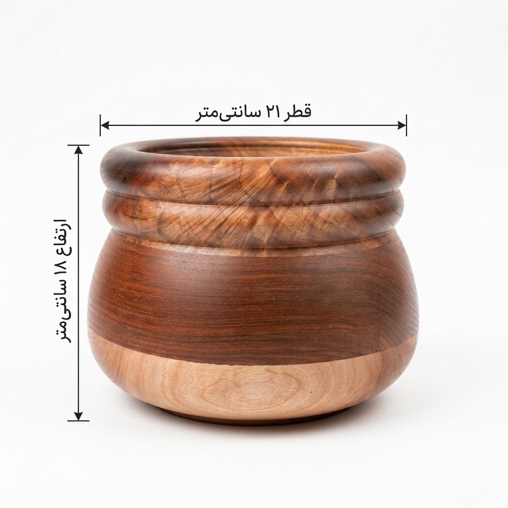 شکلات خوری چوبی مدل گردو کد 2020 - تصویر 3