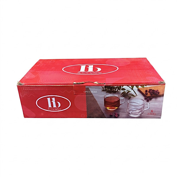 فنجان اچ بی طرح مورب مجموعه 6 عددی - تصویر 4