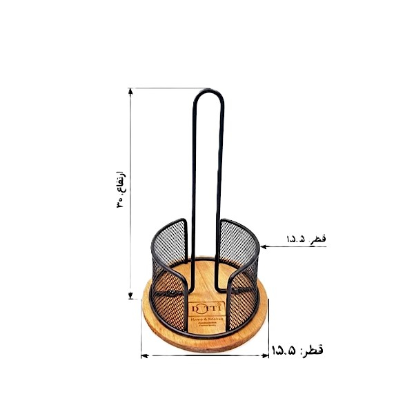 پایه رول دستمال کاغذی دوتی مدل گرد 107 - تصویر 2