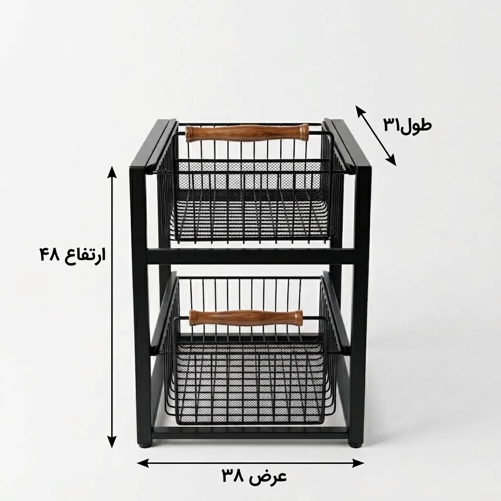 نظم دهنده کابینت دوتی مدل دوکشو 109 - تصویر 2