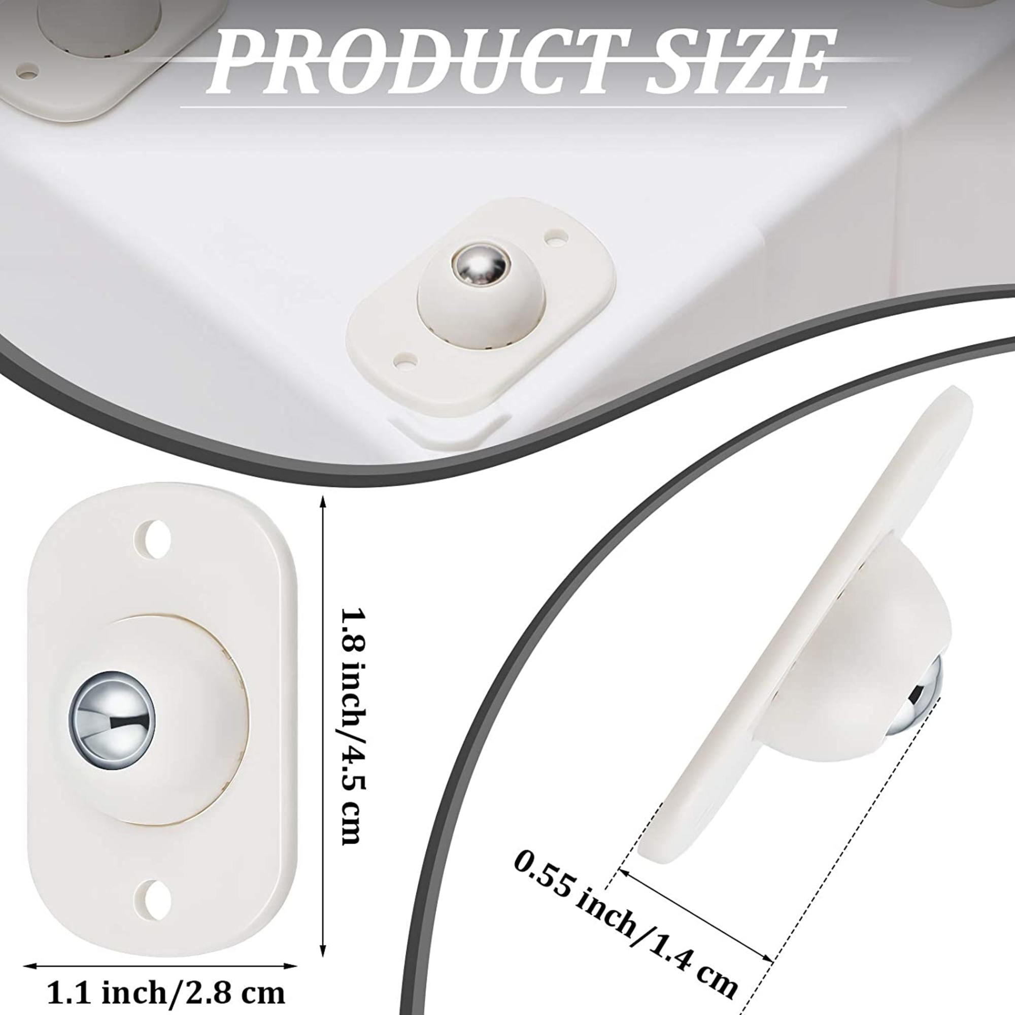 چرخ مخفی گردان مدل PN-673 بسته 4 عددی - تصویر 5
